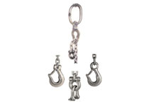 Stainless steel hooks and chain for lifting